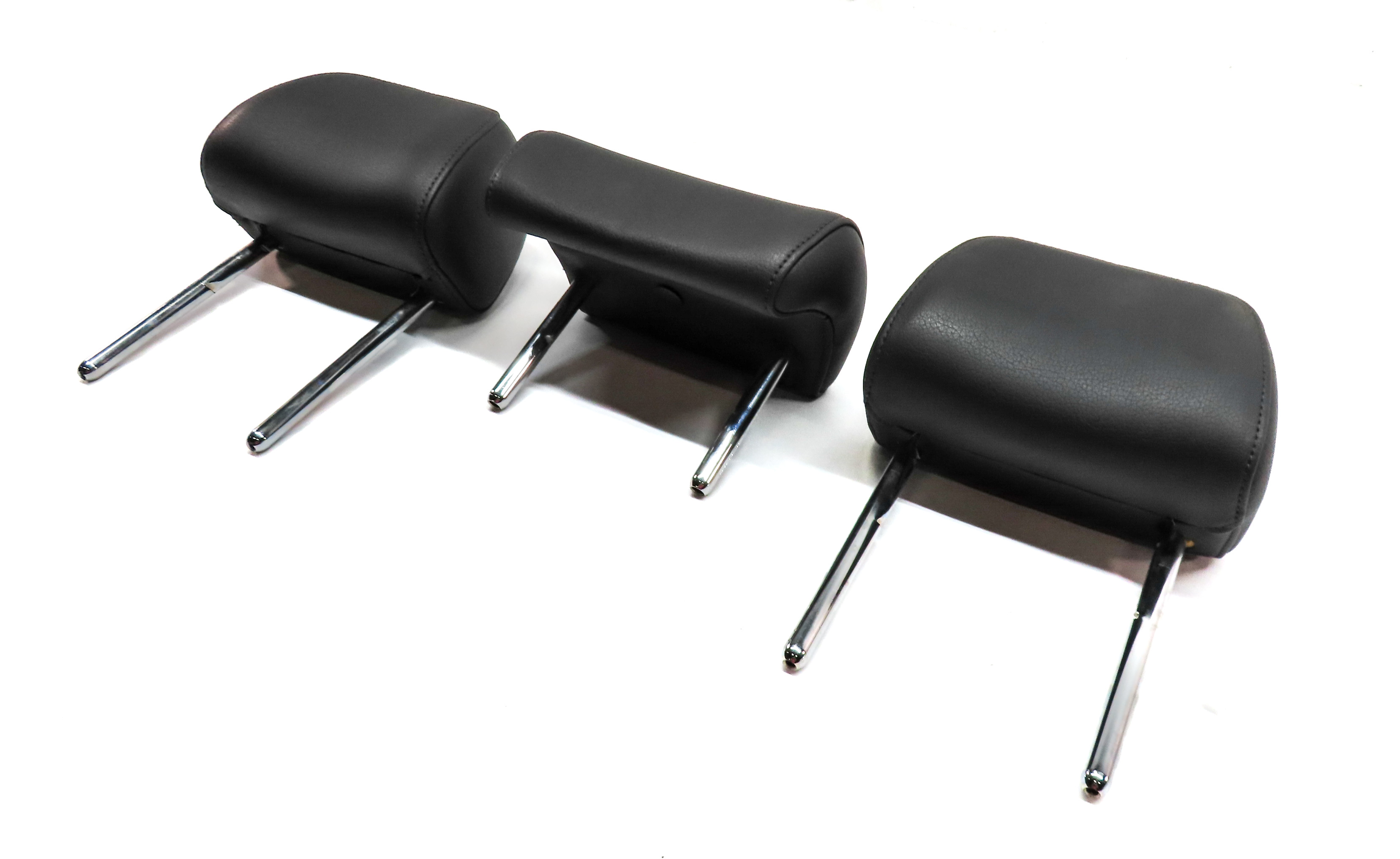 13-16 A4 S4 12-18 A6 S6 C7 B8 REAR LEFT CENTER RIGHT SEAT HEADREST SET 2 (Black) — exact item pictured